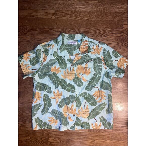 Tori Richard Uniforms Mens XL Hawaiian Tropical Shirt bananas Palms Short Sleeve - Picture 1 of 6